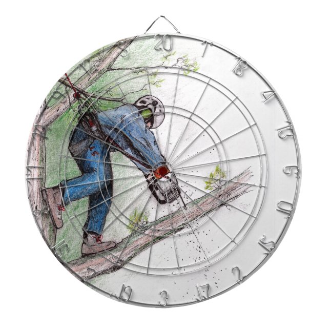Cible De Fléchettes Tree Surgeon Arborist (Devant)