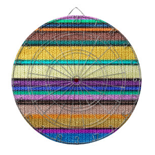 Cible De Fléchettes Tricot coloré Bandes motif transparent 1