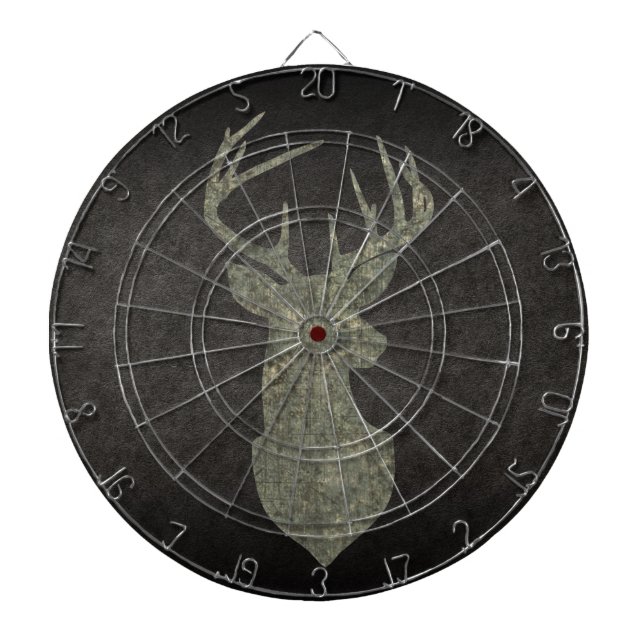 Cible De Fléchettes Trophée Regal Buck Deer Silhouette au Camouflage (Devant)