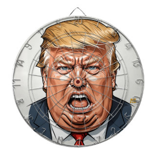 Cible De Fléchettes 🎯 Trump Dartboard – Take Your Best Shot!