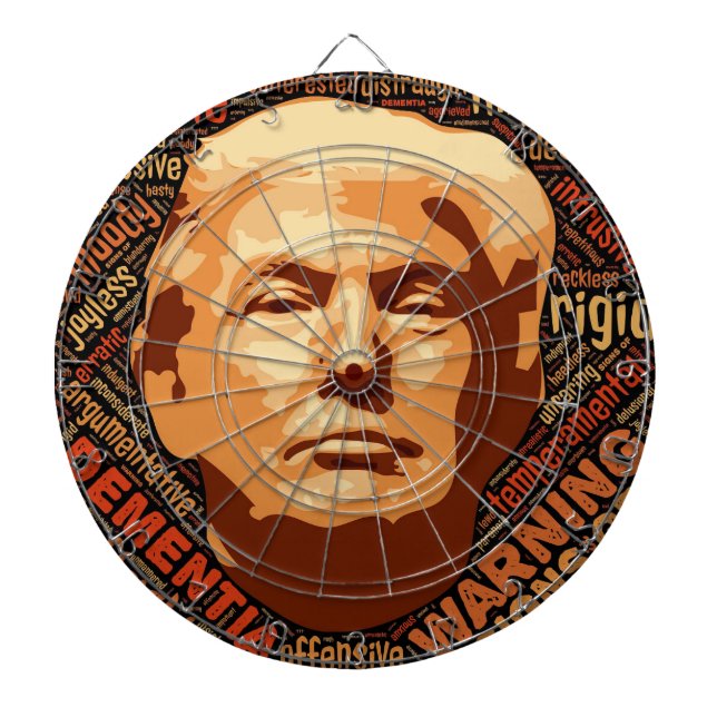 Cible De Fléchettes Trump n'est pas mon président Idiot (Devant)