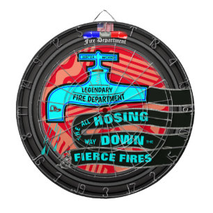 Cible De Fléchettes Tuyau du service d'incendie personnalisé