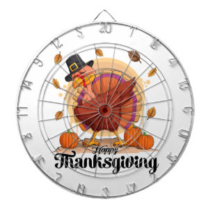 Cible De Fléchettes Typographie de Thanksgiving joyeux Dartboard