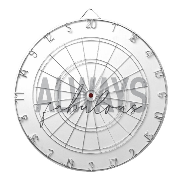 Cible De Fléchettes Typographie moderne, simple, tendance Toujours Fab (Devant)