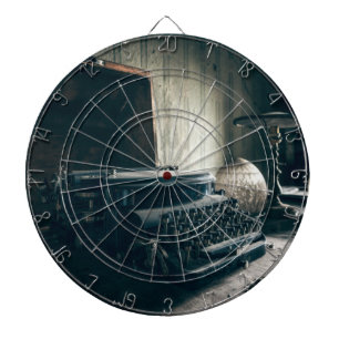 Cible De Fléchettes Typographie Vintage