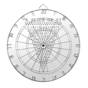 Cible De Fléchettes Une tranche de chiffres Pi