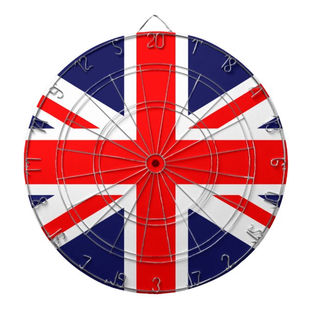 Cible de flechettes Union Jack (Devant)