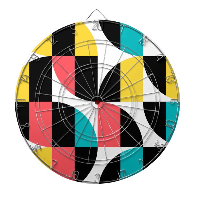 Cible De Fléchettes Urbain, tendance, coloré, motif graphique moderne (Devant)