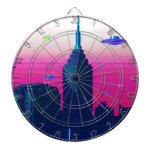 Cible De Fléchettes Vagues nocturnes et Vapor Daze