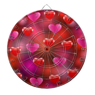 Cible De Fléchettes Valentine Hearts