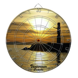 Cible De Fléchettes Vancouver Dartboard Vancouver Sunset Dartboard