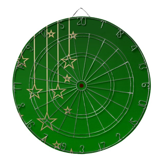Cible De Fléchettes Vert Noël (Devant)