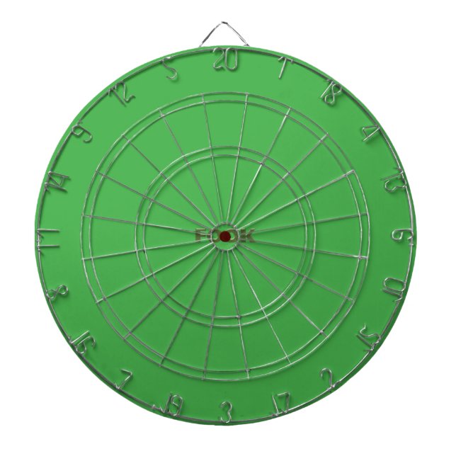 Cible De Fléchettes Vert pâle sur le tableau de bord vert (Devant)