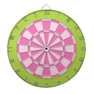 Cible de flechettes : Vert rose-clair et de chaux