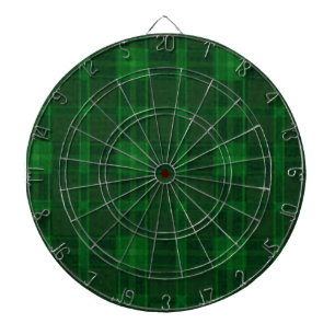Cible de flechettes verte