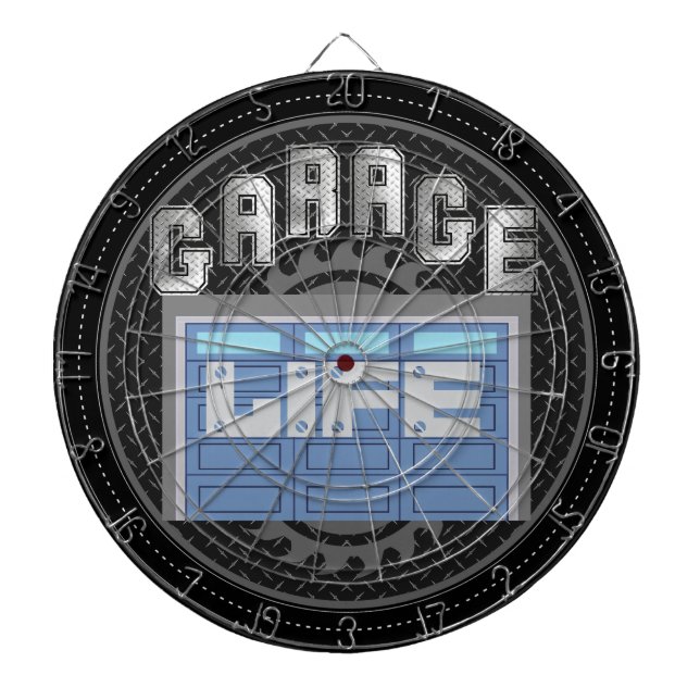 Cible De Fléchettes Vie de garage personnalisée (Devant)