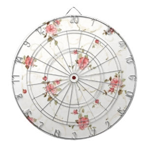 Cible De Fléchettes Vintage pâlissez - le rose de rose