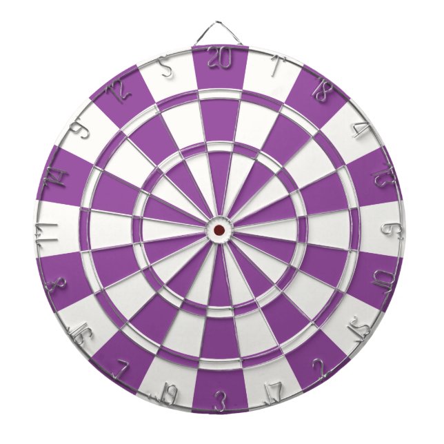Cible De Fléchettes Violet Et Blanc (Devant)