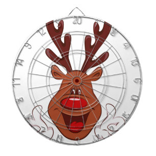 Cible De Fléchettes Visage de Noël Reindee