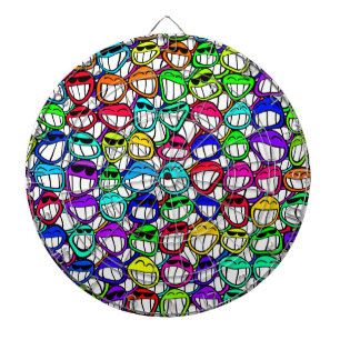 Cible De Fléchettes Visages souriants cool