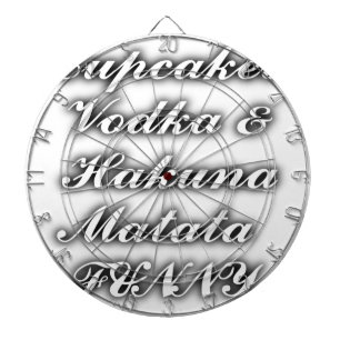 Cible De Fléchettes Vodka Hakuna Matata de petits gâteaux DRÔLE