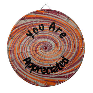 Cible De Fléchettes Vous Êtes Apprécié Super Swirl Colorful Employé