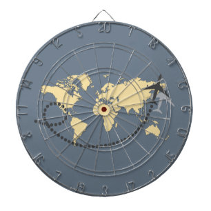 Cible De Fléchettes Voyageons l'illustration du monde