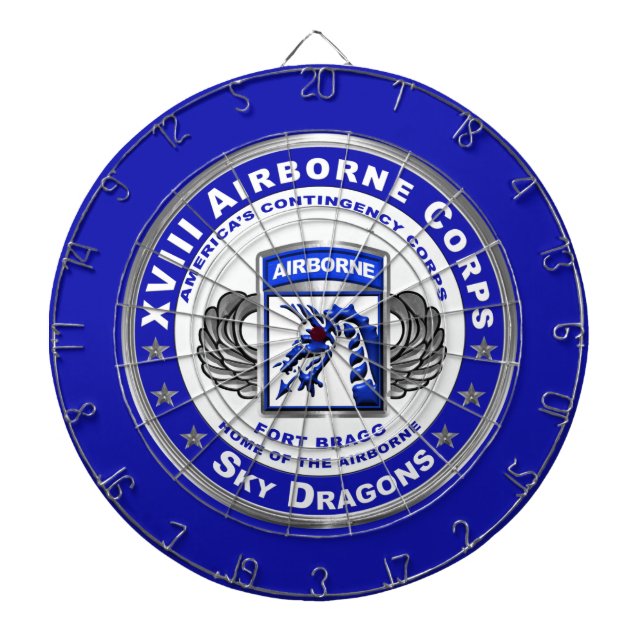 Cible De Fléchettes XVIII Airborne Dragons (Devant)