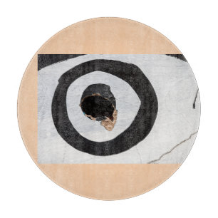 cible déchirures sur la planche à découper