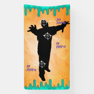 Cible tir Zombie Anniversaire bannière de la fête