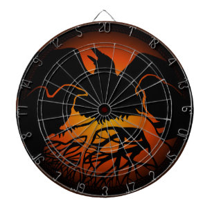 Cible tribale d'art de Raven de cool de cible de