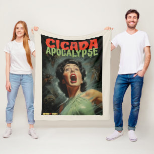Cicada Apocalypse 2024 Fleece Blanket