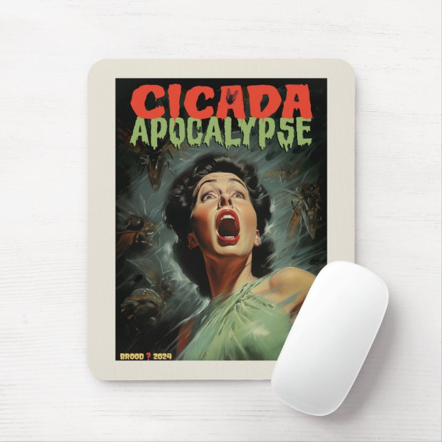 Cicada Apocalypse 2024 Mouse Pad (With Mouse)