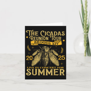 Cicada Brood Xiv Summer 2025 Reunion Tour Swarm Ci Card