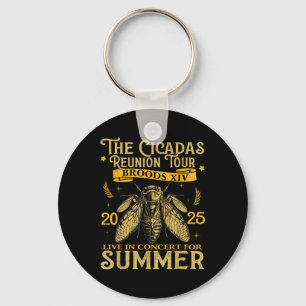 Cicada Brood Xiv Summer 2025 Reunion Tour Swarm Ci Keychain