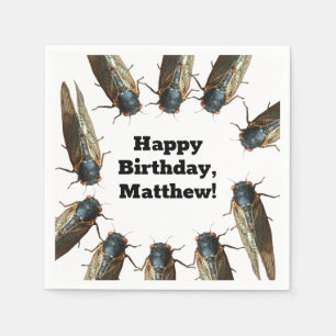 Cicada Bug, Insects Photo Personalized Napkin