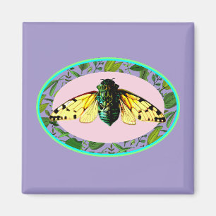 Cicada Bugs Insect Summer Tour Emergence Camping Magnet