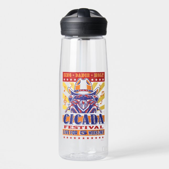 Cicada Country Music Festival Water Bottle (Front)