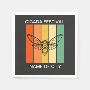 Cicada Festival 2024 Custom Napkin