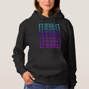 Cicada Insect 70s Retro Cicada Hoodie