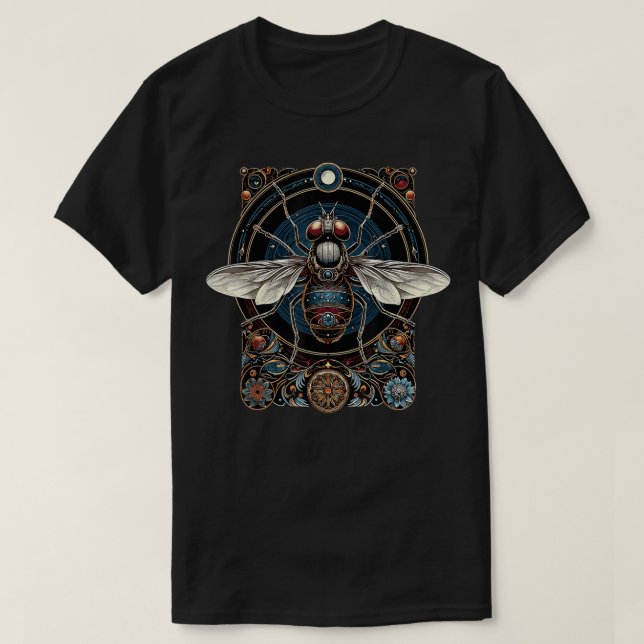 Cicada Insect Bug Vintage Entomology T-Shirt (Design Front)