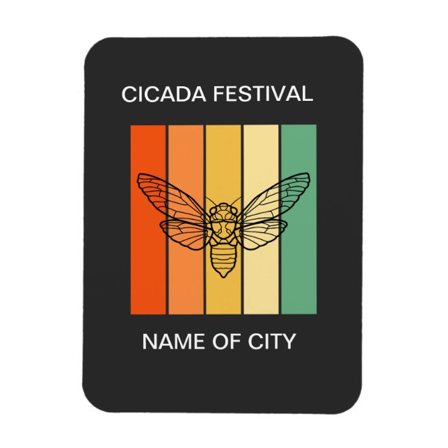 Cicada insect lover Custom Magnet (Vertical)