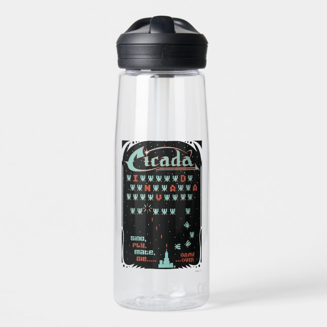 Cicada Invada Water Bottle (Front)