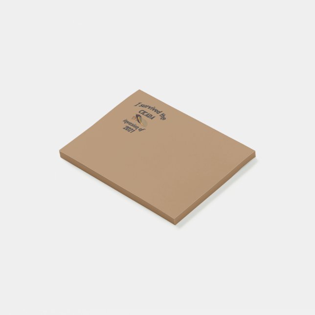 Cicada Invasion Post-it Notes (Angled)