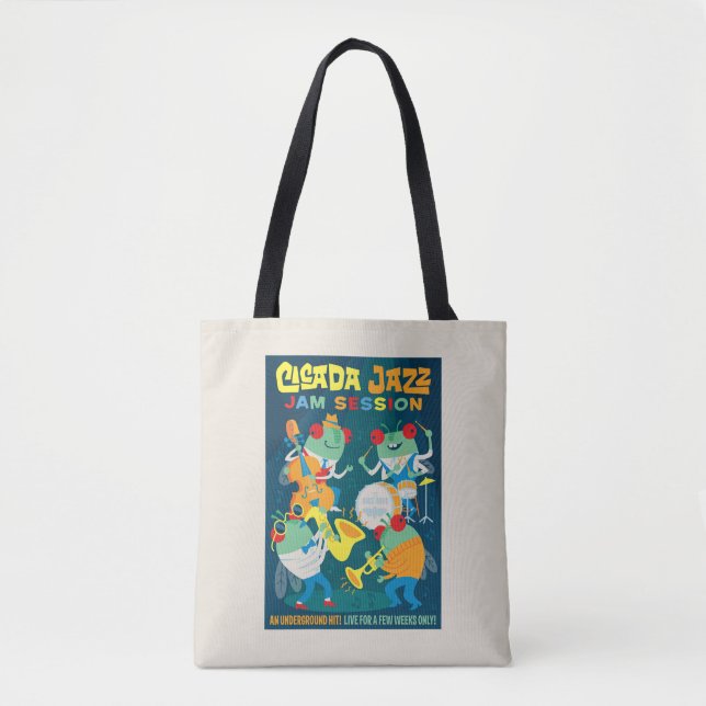 Cicada Jazz Jam Session Tote Bag (Front)