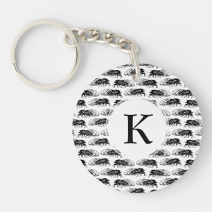 Cicada - Magicicada - Emergence Elegant Pattern Keychain