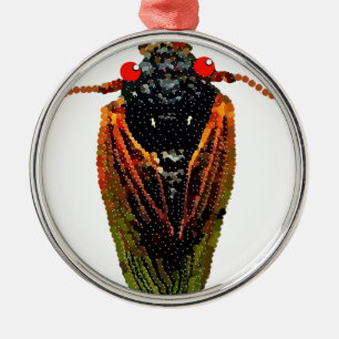 Cicada Metal Ornament