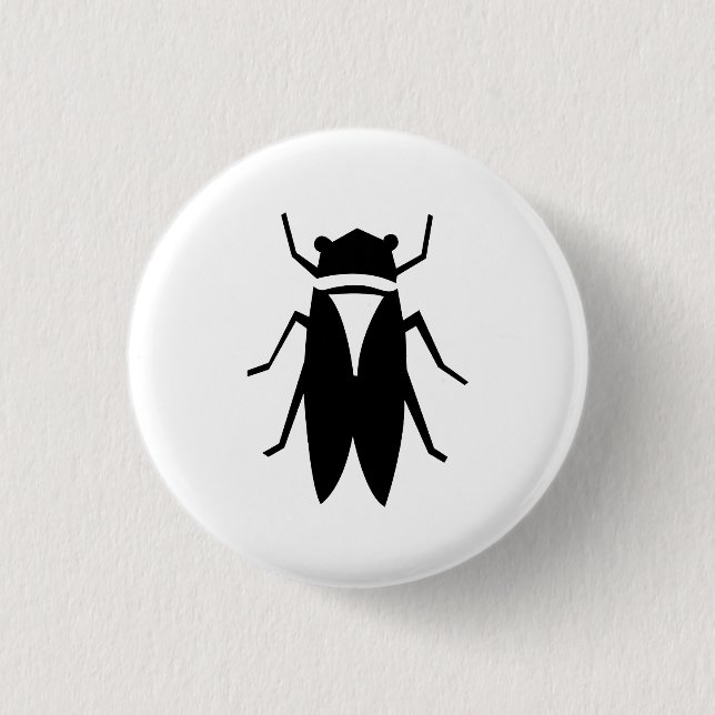 Cicada Pictogram Button (Front)