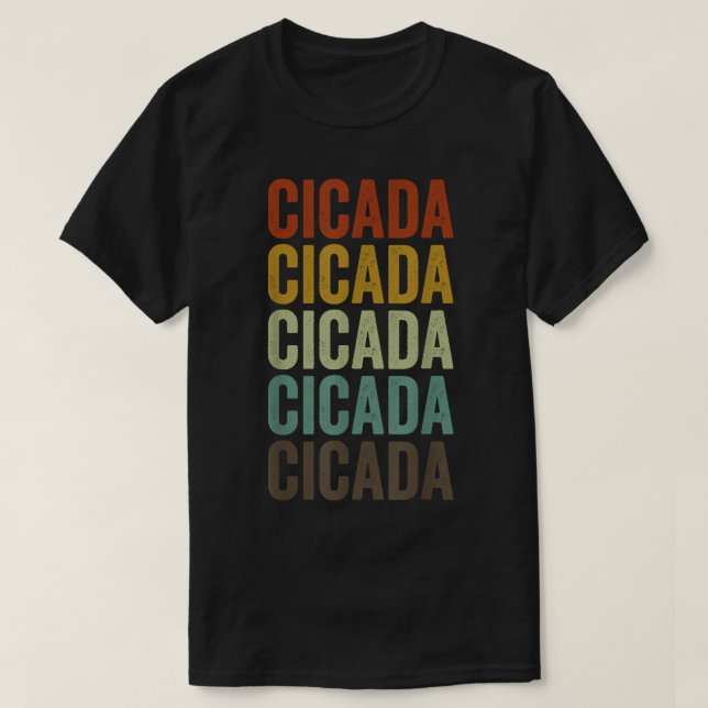 Cicada Retro T-Shirt (Design Front)