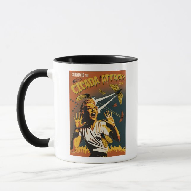 Cicada Screaming Lady 2024 Mug (Left)